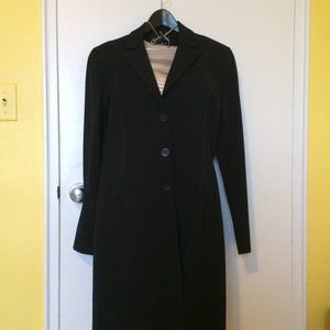 Navy blue Knee length blazer